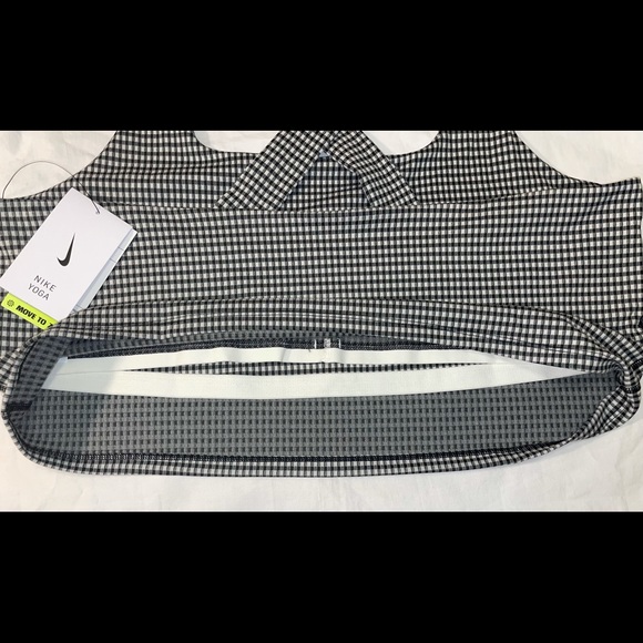 Nike Yoga Womens Cropped Gingham Tank  2X - Picture 5 of 9